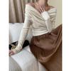 Stylish Irregular One Shoulder Gentle Style Knit Sweater Designs