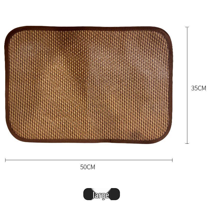 Охлаждающий ротанговый коврик для кроликов и мелких питомцев на лето