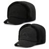 Cotton Plush Winter Men Hat Windproof Earflaps Caps Ski Accessories Fur Earflap Hat  Elderly