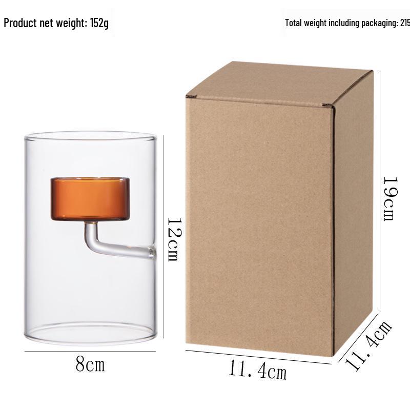 European Cylinder Hurricane Glass Oil Lamp Candle Holder - Windproof Home Decoration and Candlelight Dinner Gift.