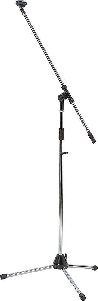 KC Boom Microphone Straight Type Chrome Case and Microphone Holder Stand, Compatible, MBCS/CR (Soft Included)