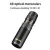 Полностью металлическая модель 10-300X40 с непрерывным зумом HD Bak4 полный оптический монокуляр для мобильного телефона фотобинокль