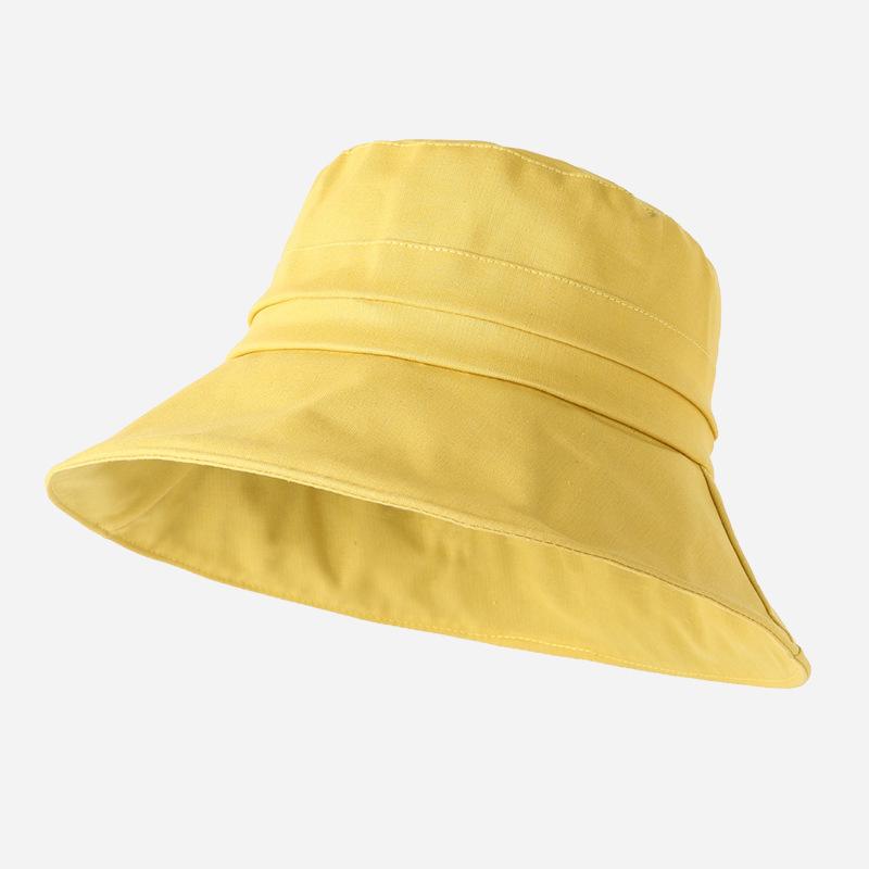 Летняя регулируемая панама с широкими полями, хлопковая Кепка-рыбак с защитой от ультрафиолета, однотонная однотонная шляпа унисекс для взрослых, повседневная весенняя Панама Боб