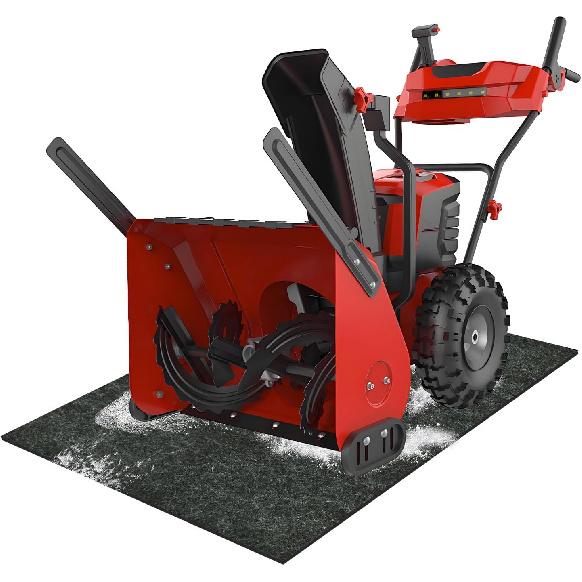 Коврик для снегоуборщика 3x4 фута, Впитывающий коврик для пола под снегоуборщик с клейкой основой для гаража