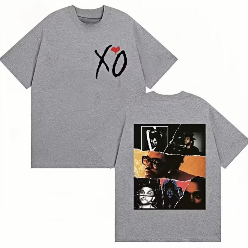 Pop Rapper The Weeknd Xo Album Graphic Print TShirt Men Women Fans New Short Sleeve TShirt Cotton Hip Hop Streetwear
