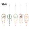 Stylish Home Accents Crystal Suncatcher Hanging, Ball Prism Rainbow Maker Pendant Hanging Ornament for Garden Patio Backyard Car Indoor Outdoor Decor