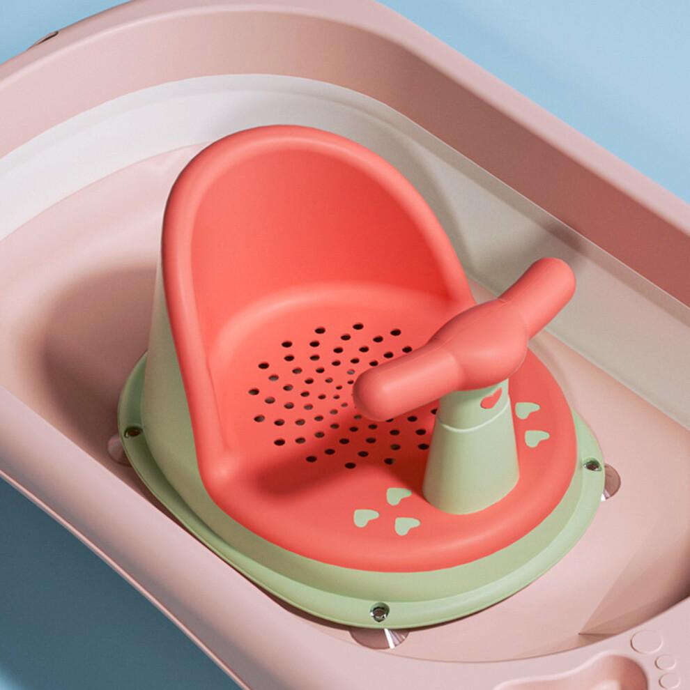 Baby-Badewannensitz, verstellbar, ergonomisch, rutschfest, orange