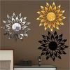 3D Mirror Sun Art Removable Wall Sticker Mural Decal Home Room Decor