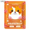 Sadoer Grapefruit Hyaluronic Acid Moisturising Cartoon Mask Delicate Moisture Mask
