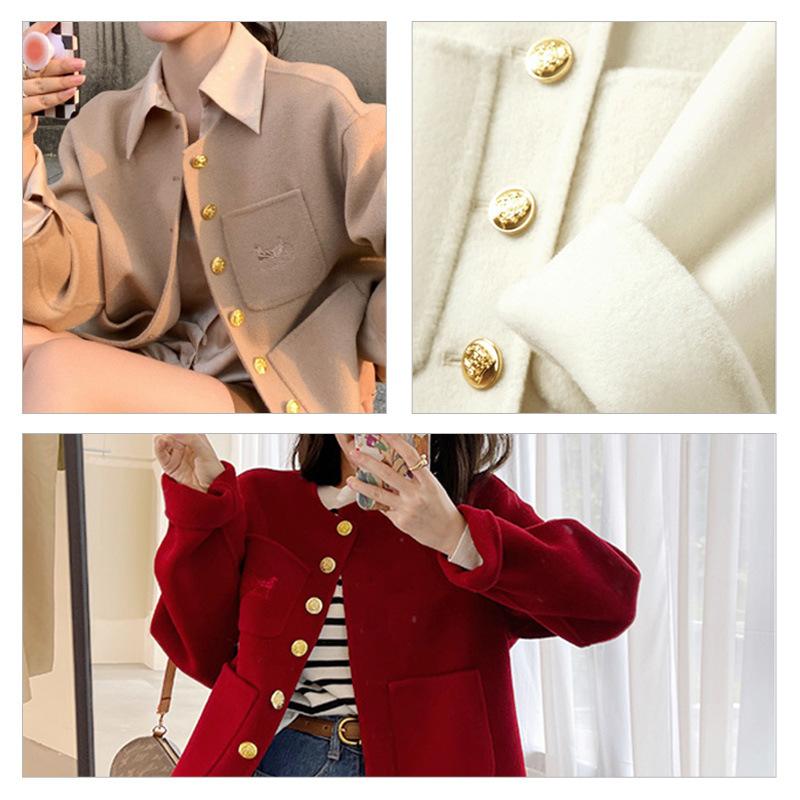 Buttons Gold Versatile Women'S Clothes Decorative Metal Button Accessories Round Suit Coat Sweater Buttons Daquan Men