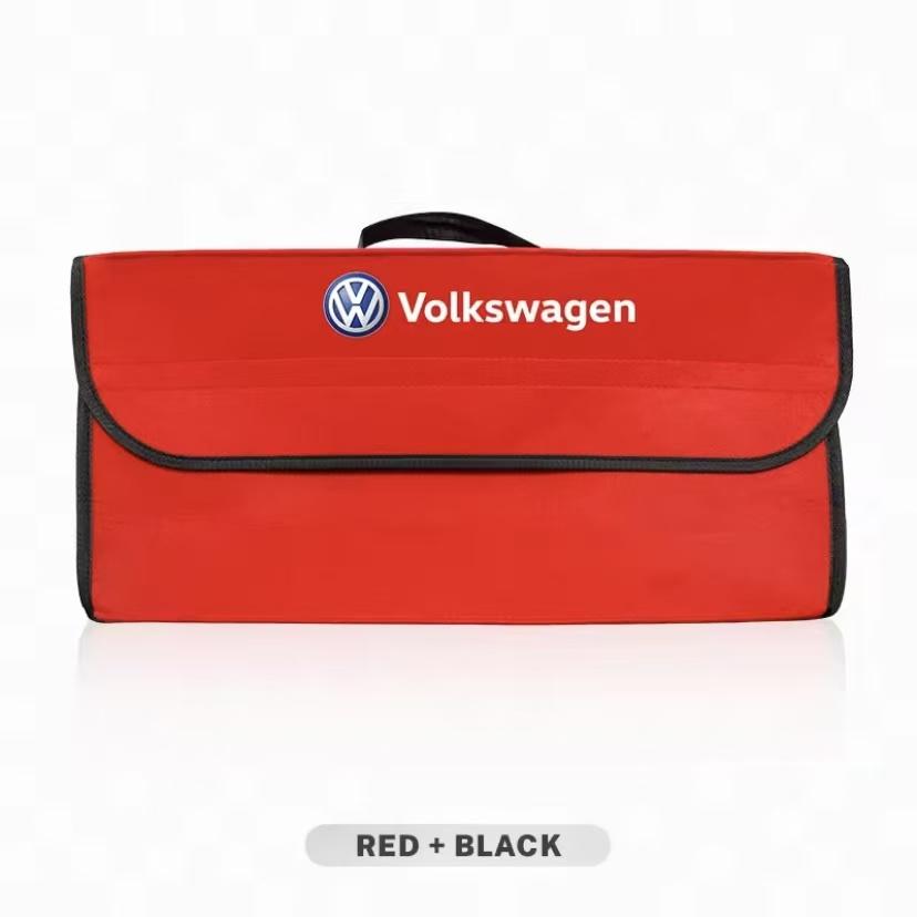 Car Trunk Organizer Box Large Capacity Folding Storage Bag For VW Tiguan Golf Polo GTI GTD CC Touran Beetle Arteon Jetta Hub Cap
