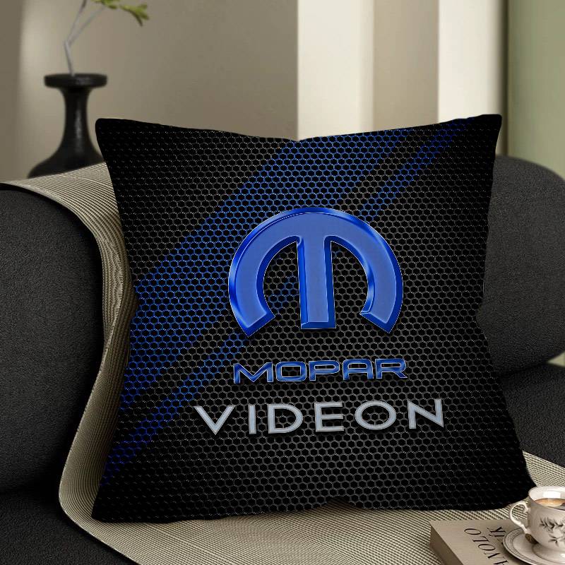 M-Mopar Pillow Covers Cartoon Sofa Decorative Home Double-Sided Printing Short Plush Cute Cushion Cover