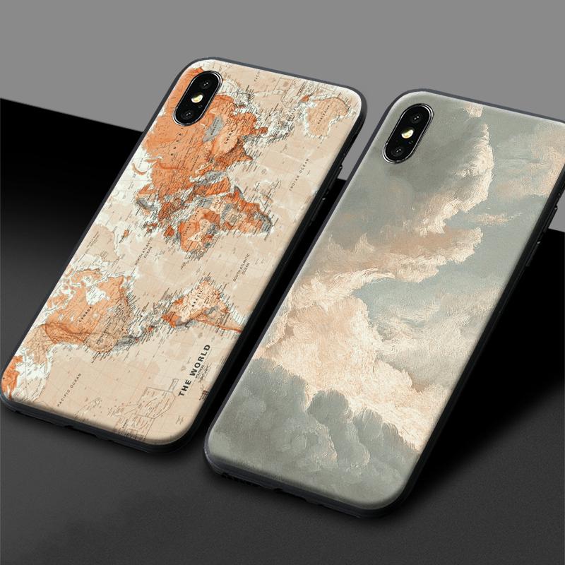 Эстетический пастельный розовый силиконовый чехол в стиле барокко с религиозным искусством для iPhone 6s 7 8 Plus X XR XS 11 12 13 mini Pro Max