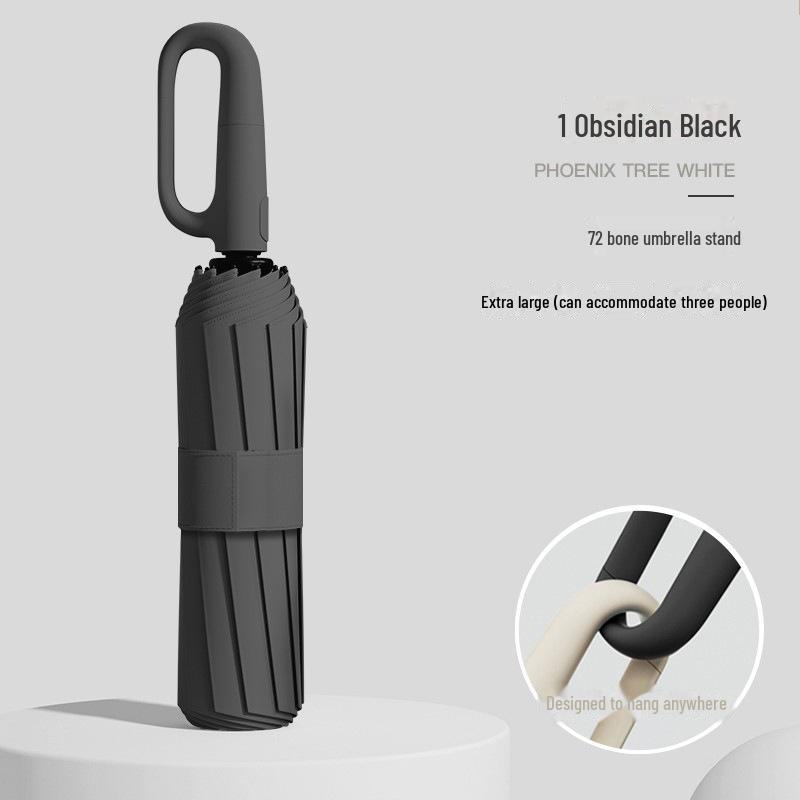 Автоматический складной зонт из 72 костей для мужчин и женщин — большой, двойного назначения: от солнца и дождя