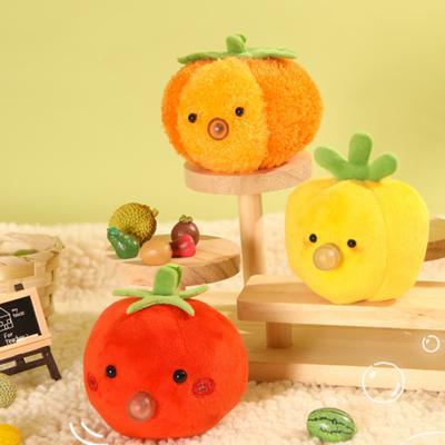 Плюшевая игрушка-брелок овощ Мягкая сжимаемая мягкая игрушка животное Брелок для снятия стресса Игрушка-антистресс