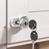 4pcs Silver Cam Lock Zinc Alloy Cabinet Lock Durable Drawer Lock  Drawer