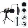 Desk Arm Microphone Stand, Tabletop, Extendable Holder with Flexible Arm and Clamp for Studio Microphones and Condenser Microphones, Foldable Stand Ar