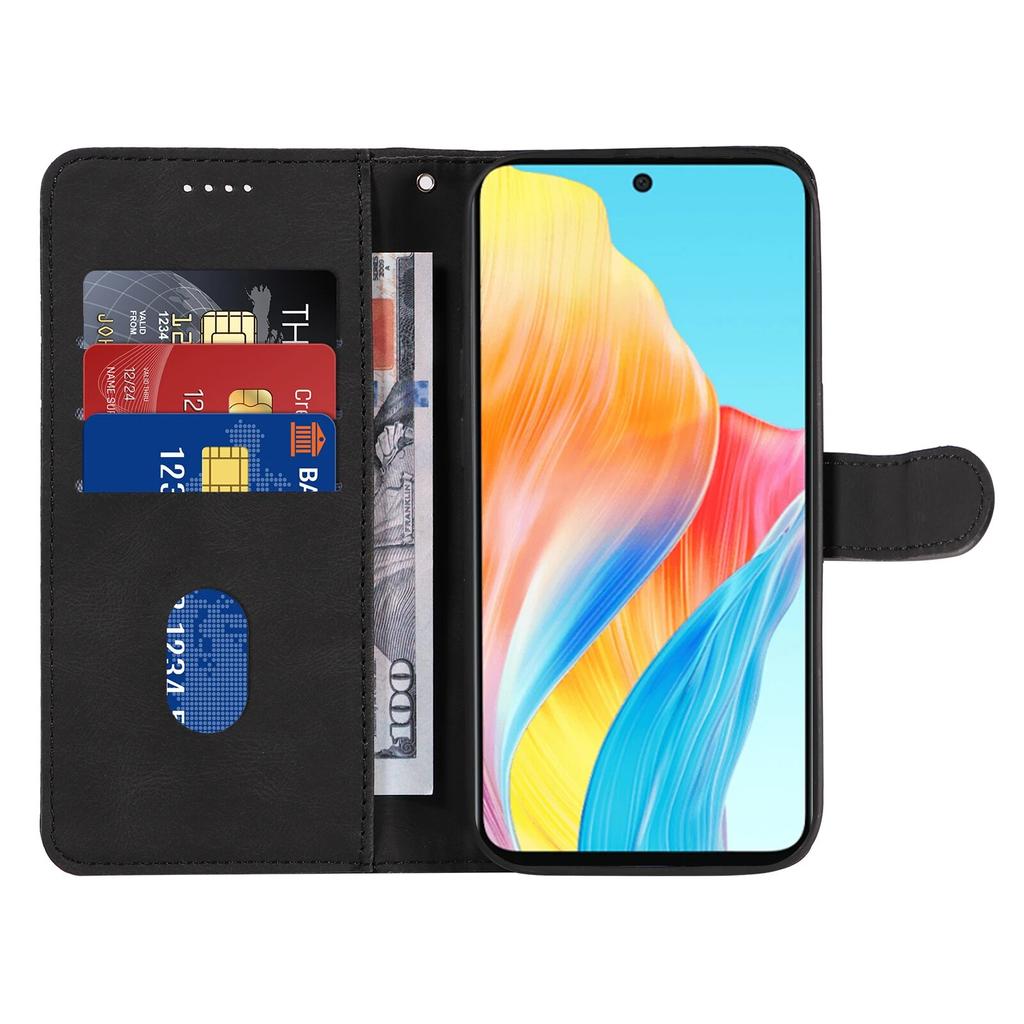 Чехол с кожаным ремешком Arc Lines для OPPO A79 5G A58 A38 A18 4G A78 A98 A96 A17, кошелек для карт, подставка для карт, кобура, защитный чехол