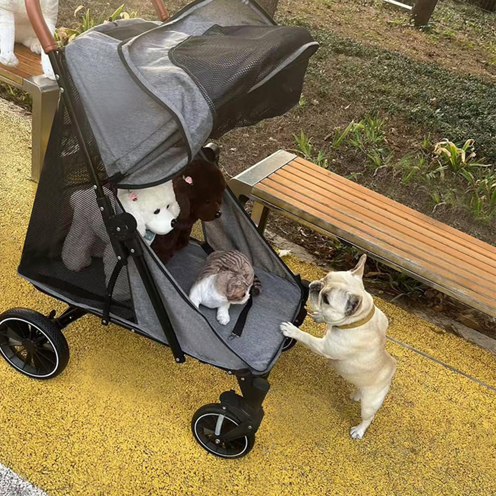 Athvcht Pet Раздельный Тип с Легко собрать собаку Легко хранить собаку Большой Тяжелый груз Удобно для перемещения тележки для маленьких средних и больших собак,