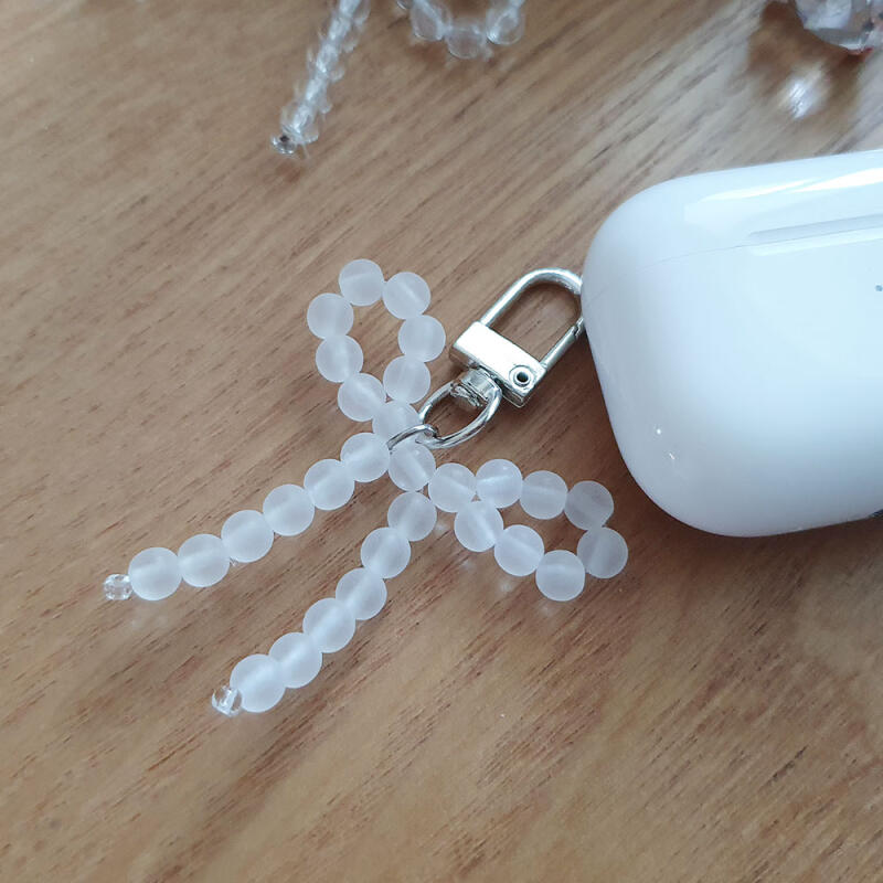 Прозрачная лента Акриловый брелок для ключей для мобильного телефона AirPod Наушников