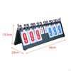 Flip Scoreboard Table Score Flipper 8 Digital Lightweight Scorekeeper Board for Football