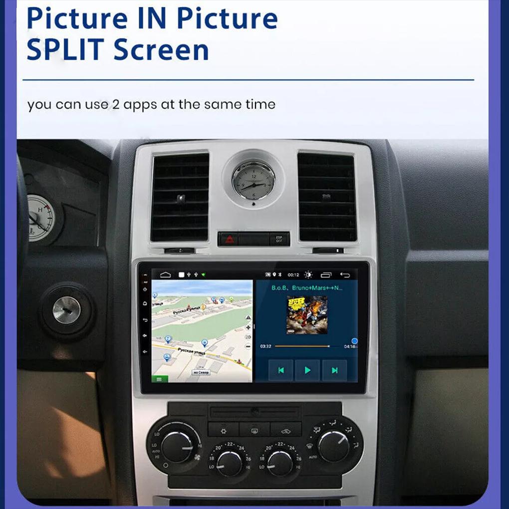 Car Radio Android 13 Carplay For CHRYSLER 300C 2004 - 2011 GPS Navigation Android Auto Stereo BT Wifi Video Bluetooth