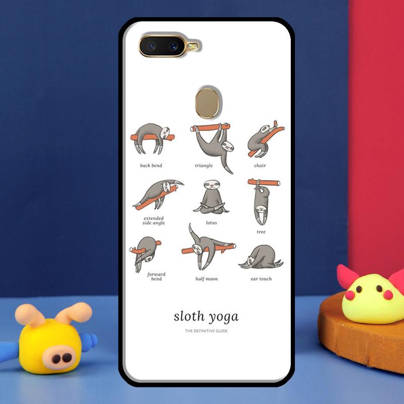 Чехол с ленивцем, милое животное, для Oppo A98 A78 A58 A15 A16 A17 A5 A9 A91 A52 A72 A76 A96 A74 A94 A54 S A57 A77