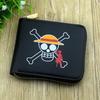 Кошелек для монет и держатель для карт на молнии из аниме One Piece