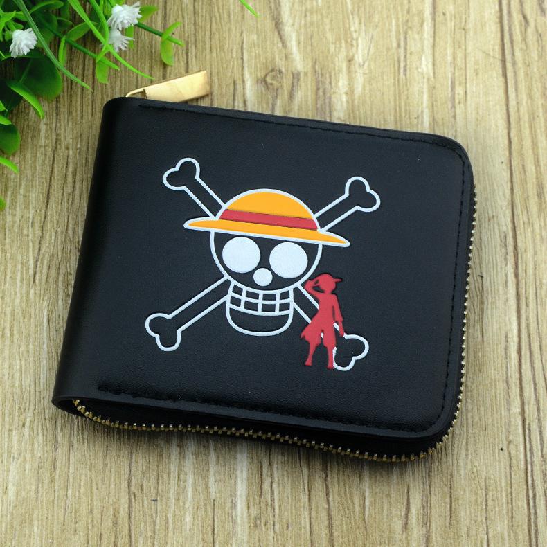 Кошелек для монет и держатель для карт на молнии из аниме One Piece