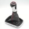 12 мм для Volkswagen VW Golf 4 IV MK4 GTI R32 Bora Jetta 5 / 6 Speed Black Frame Gear Shift Knob Gear Gear Gaiter Cover 1999-2004