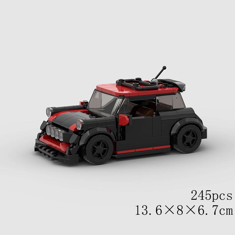 Классический Автомобиль Скорость MOC Внедорожник Гонки Полиция Модель Строительные Кубики Родстер Транспортное средство Город Супер Гонки Блоки Технический Рождественский подарок