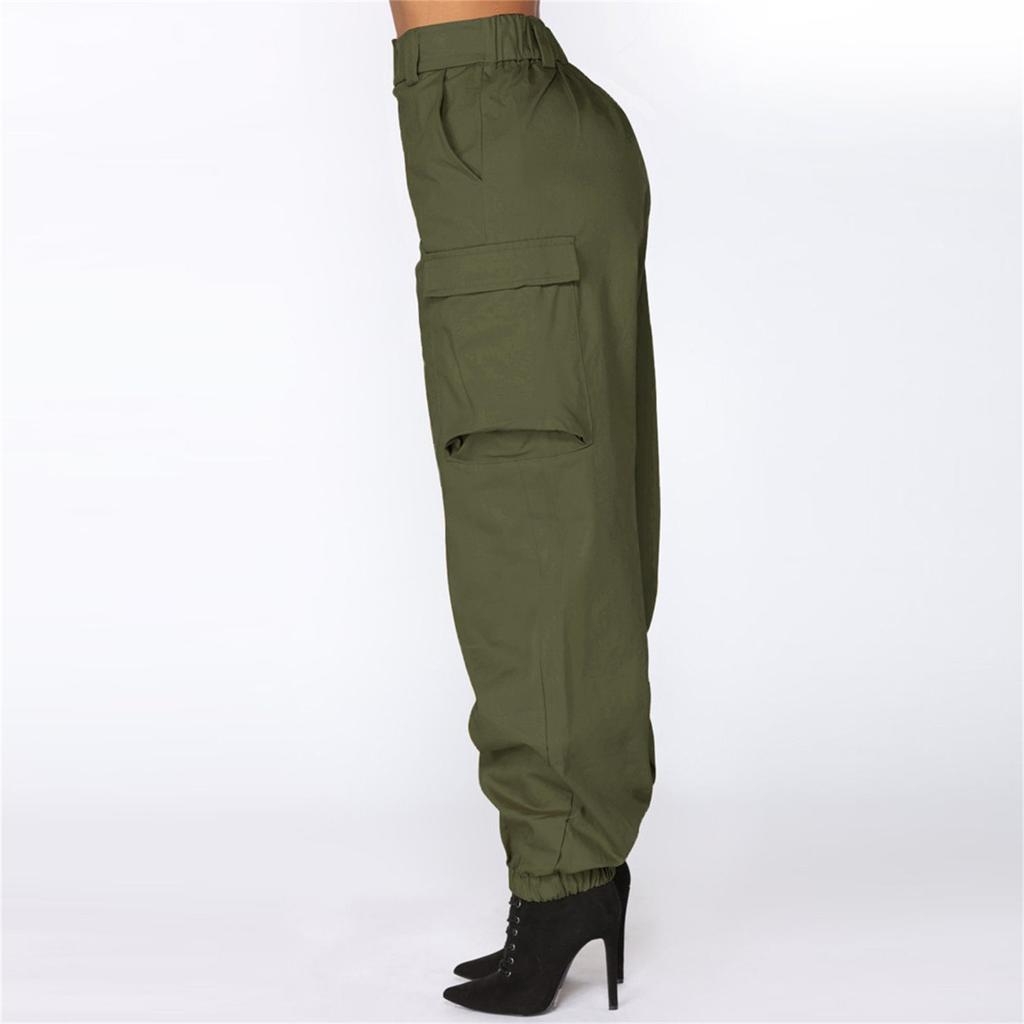 Женские эластичные повседневные брюки с высокой талией