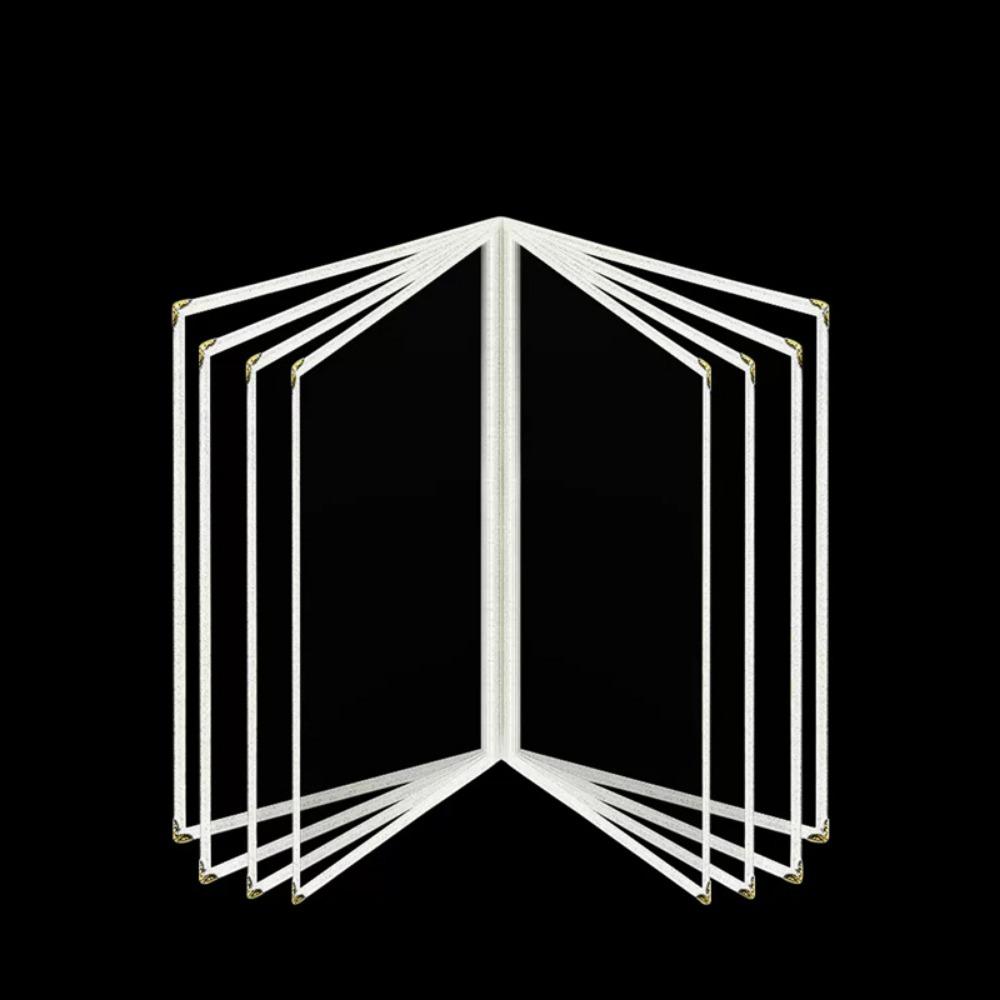 Прозрачная ПВХ обложка для меню формата А4, металлические уголки, книга для отображения цен меню, папка на кольцах, бар, кафе