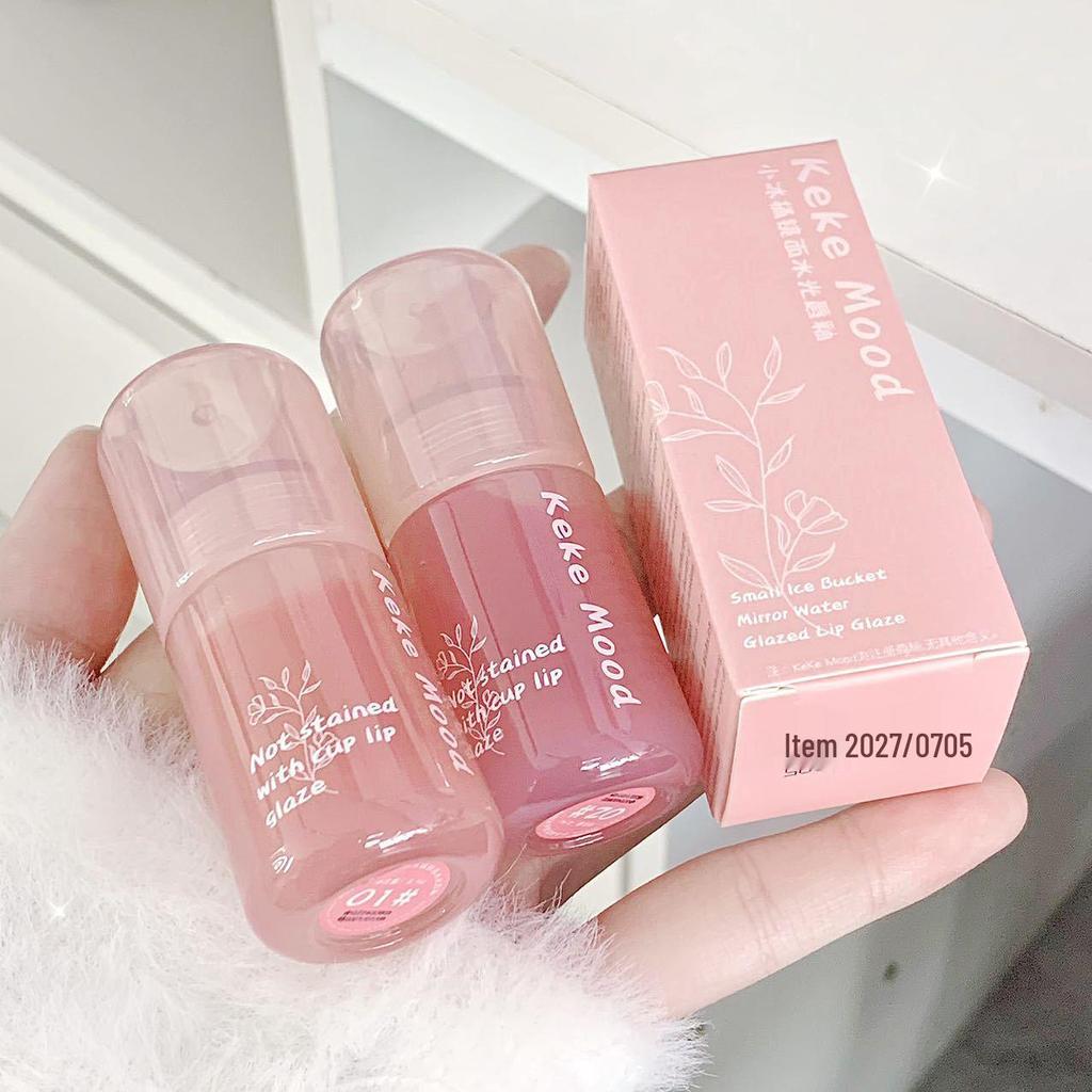 Kekemood Mirror Gloss Lip Glaze: Hydrating, Clear, Plumping, Whitening, Affordable Lipstick for Students.