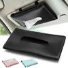 PU Leather Car Sun Visor Hanging Tissue Box Holder 23*13*2.5cm Car Tissue Boxes Auto Interior Storage Decoration