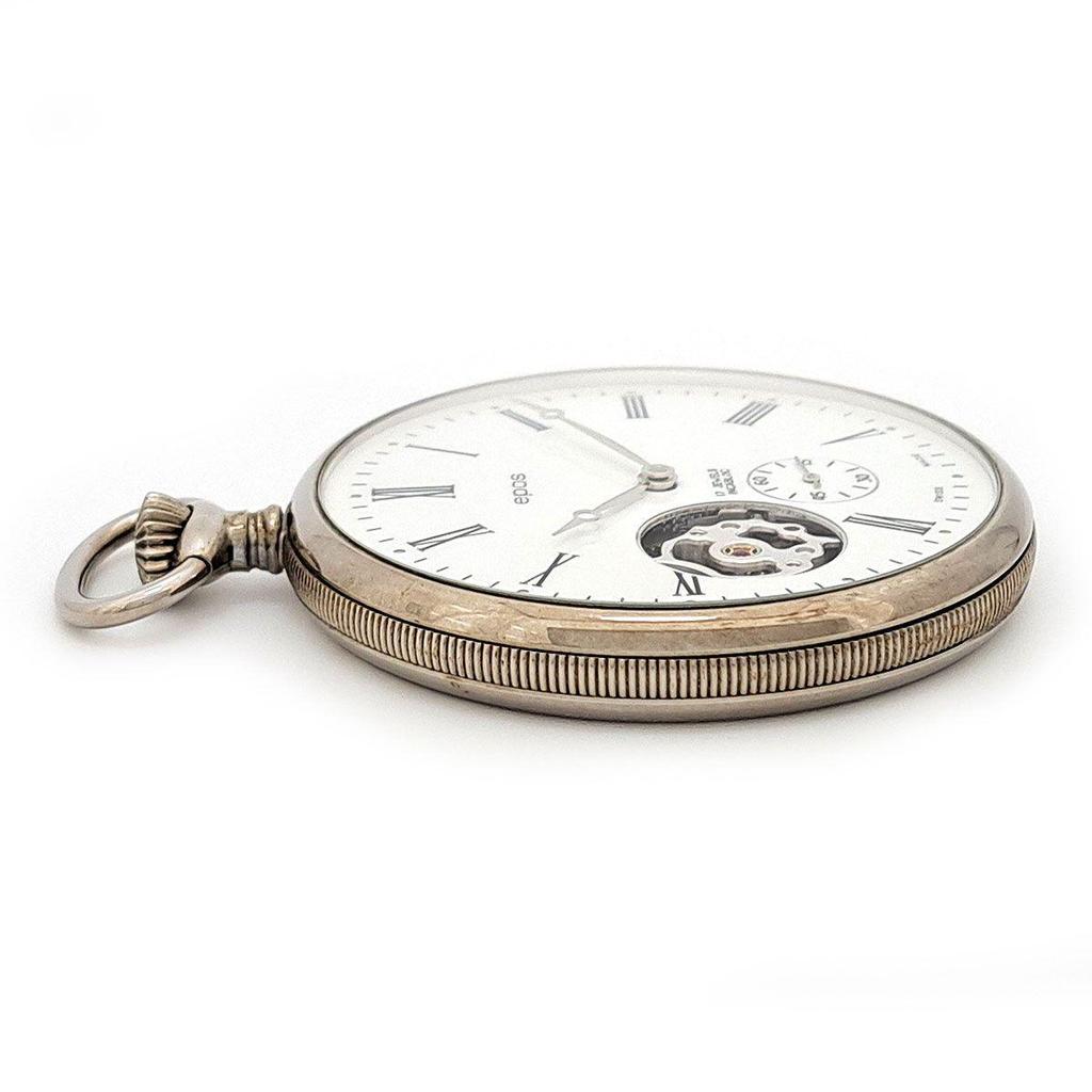 Used Epos Pocket Watch 2090 Hand-wound Stainless Steel Men's EPOS [Used] [Watch]
