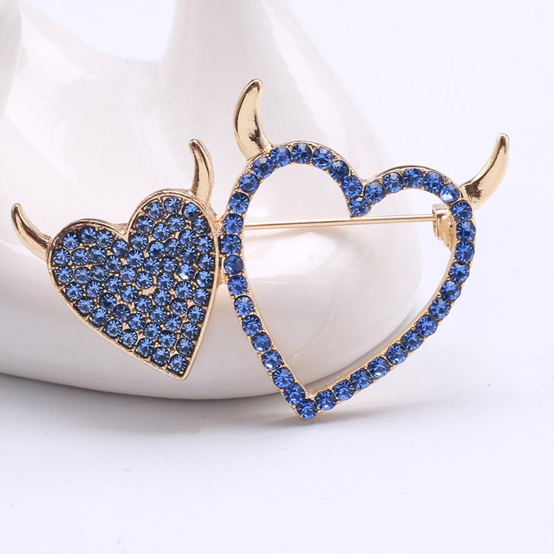 Универсальная брошь Love Brooch High-End Fashion со стразами Love Pin Женская одежда Аксессуары Корсаж