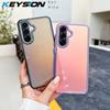 KEYSION Лазерный градиентный цветной чехол для телефона Samsung A56 5G A36 A26 Мягкий ТПУ+ПК Ударопрочная задняя крышка для Galaxy A16 4G 5G