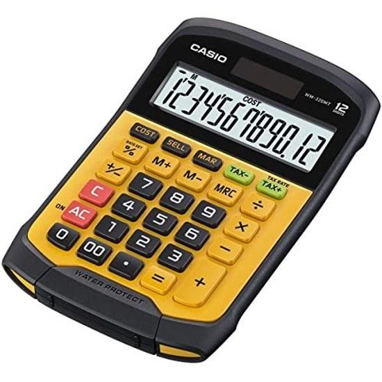 Водонепроницаемый пылезащищенный мини-калькулятор Casio, тип Just, 12 цифр WM-320MT-N