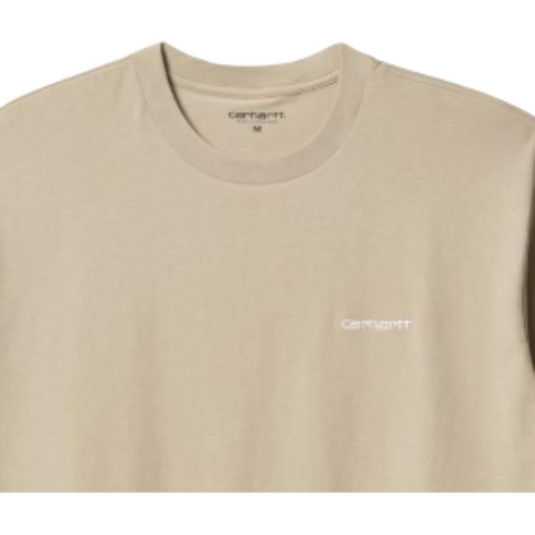 Carhartt WIP Мужская футболка с вышивкой S/S Script, светло-коричневая I025778-0QS-XX