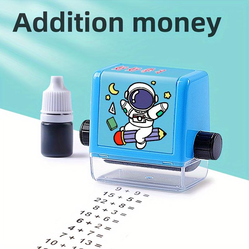 Набор штампов по математике для учителей и учеников, 14+, сложение и вычитание в пределах 100, многоразовый поворотный регулировочный столбик