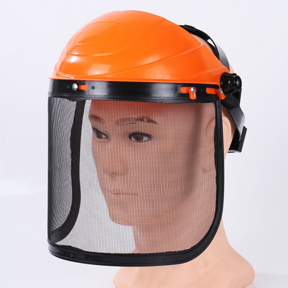 Splash Prevention Mesh Face Shield Adjustable Protective Mask New Chainsaw Helmet  Outdoors