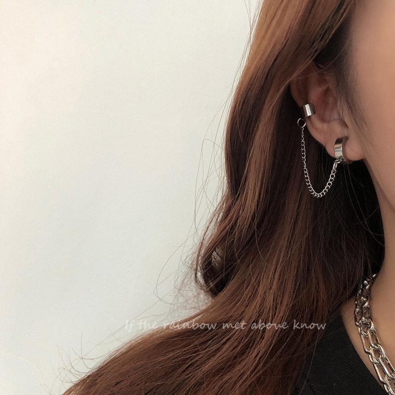 Шикарные серьги-каффы без проколов для женщин – трендовый хип-хоп-клипс 2025 года