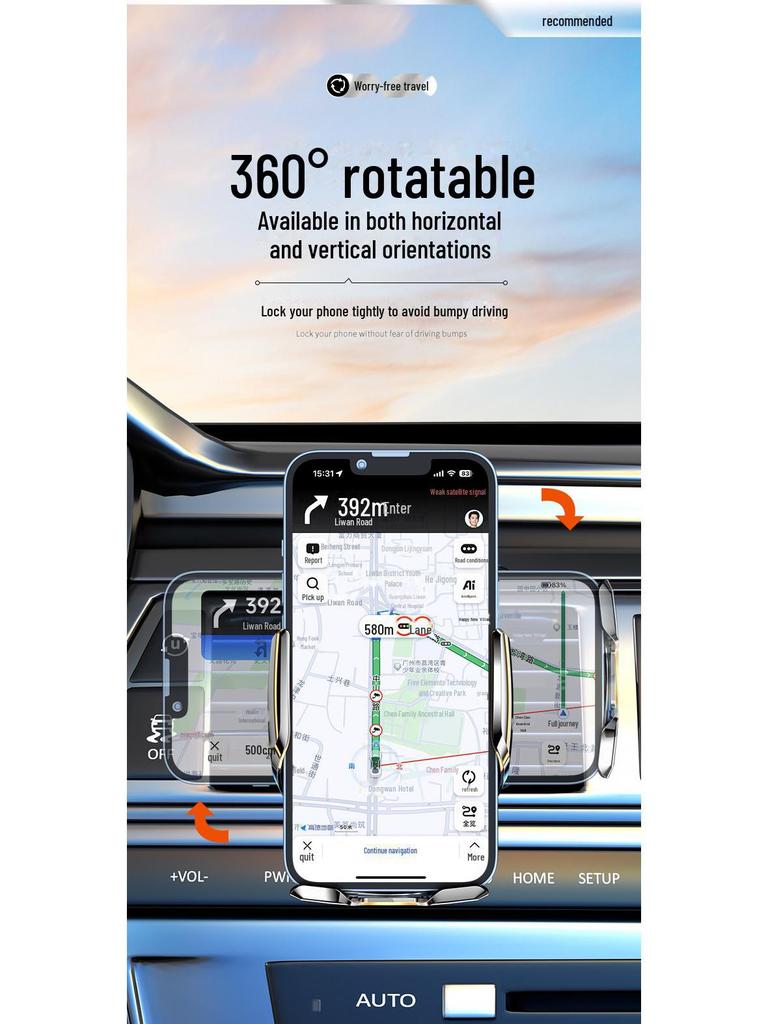 Magic Clip A1 Wireless Car Charger & Phone Holder