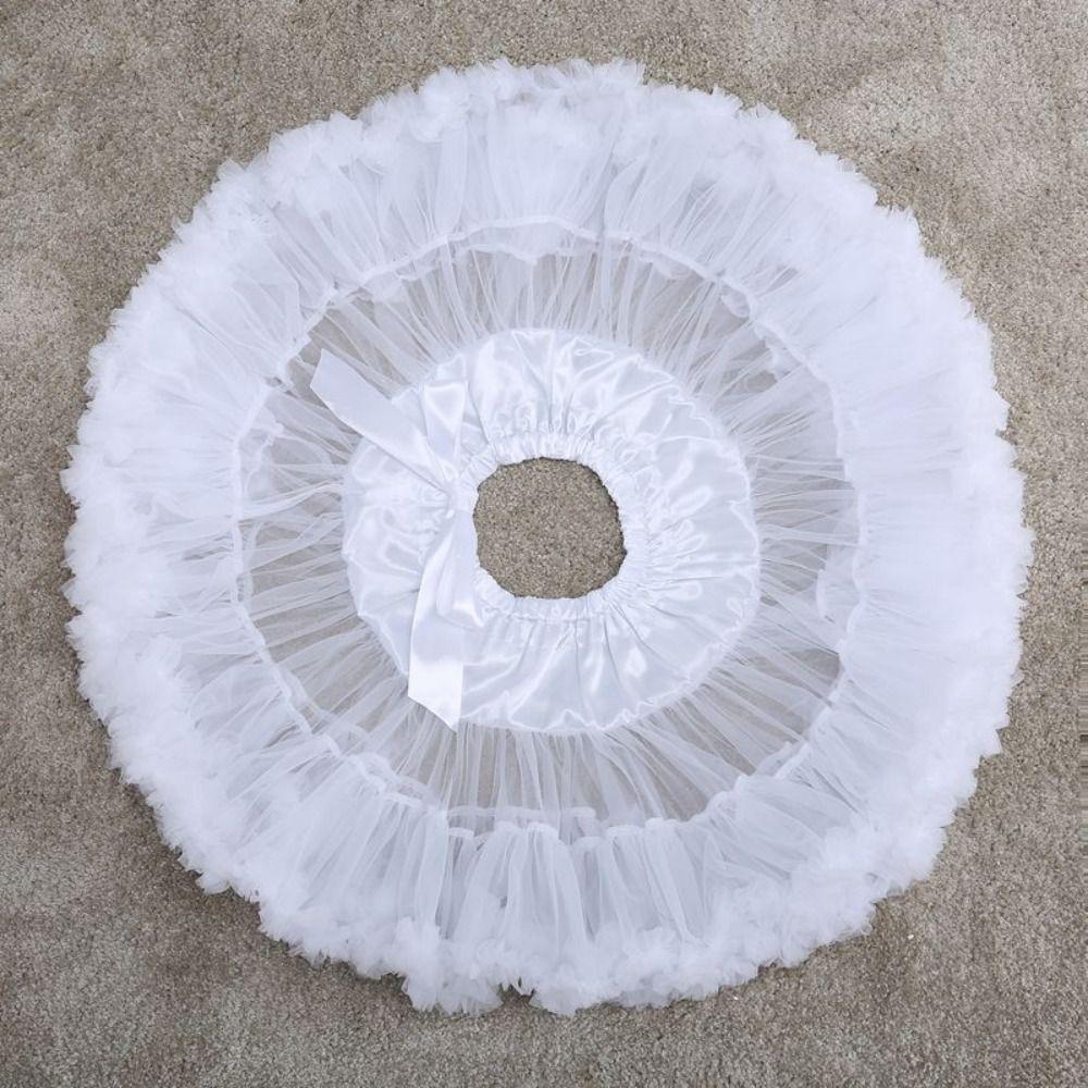 Mesh Short Dress Jupon Fille Multilayer Cosplay Crinoline Underskirt Petticoats for Wedding Girls