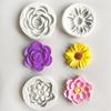 Силиконовые формы 3D Цветы DIY Свадебные Топперы для Капкейков Мастика Шоколад Инструменты для Украшения Тортов Домашнее Мыло Свечи Формы