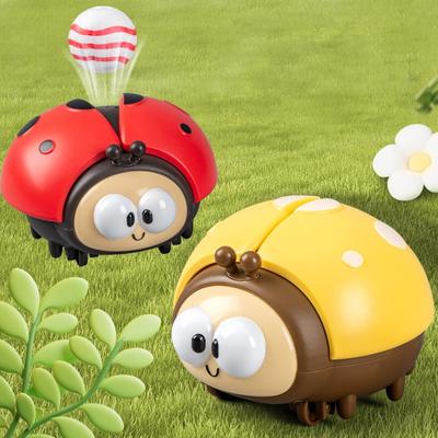 Игрушка-дуйка с шариком для малышей, божья коровка, парящие шарики, дуйка, подвесные игрушки, тренировка внимания, раннее развитие, развивающая игрушка