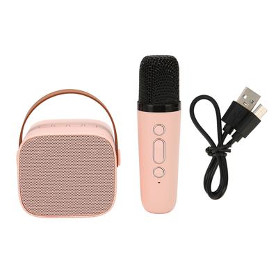 Bluetooth динамик микрофон комплект HD стерео перезаряжаемый ретро портативный караоке машина для детей