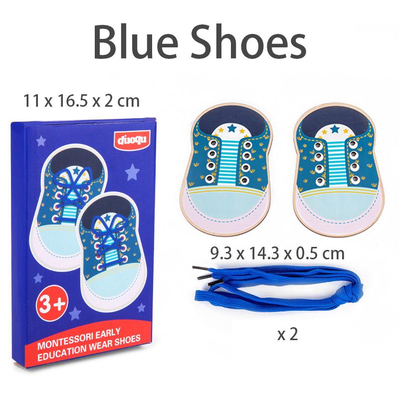 Детская деревянная доска для нанизывания, обучающие игрушки Монтессори, игра с пуговицами для шитья, развивающие игрушки для базовых жизненных навыков, тренировка мелкой моторики