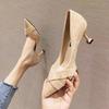 Fashion Pointed Toe Woman Pumps Office With Medium Heels Shoes for Women 2025 Trend On Offer Promotion Wholesale High Quality Footwear